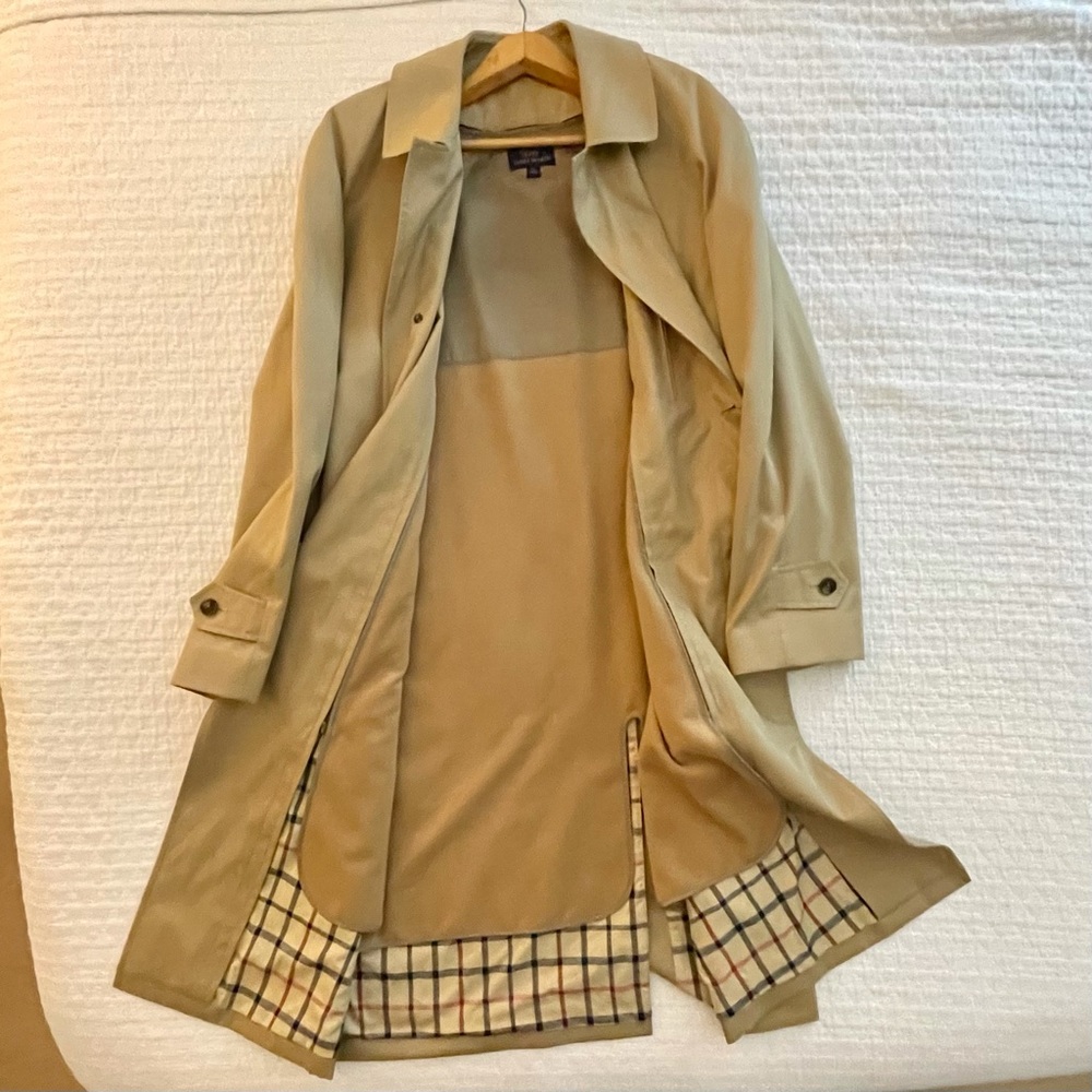 Brooks Brothers Single Breasted Raglan Trench Coat
